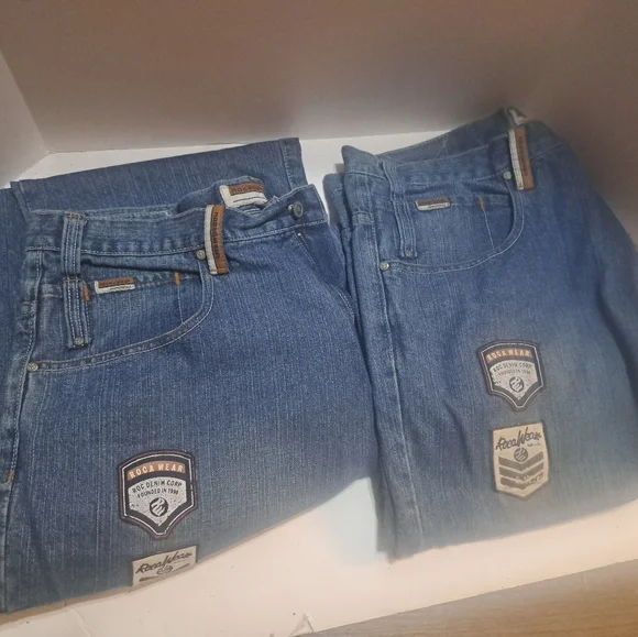 Rocawear Jeans Mens W40 L33Blue  Original Fit Straight Relaxed Baggy Denim - Picture 3 of 3